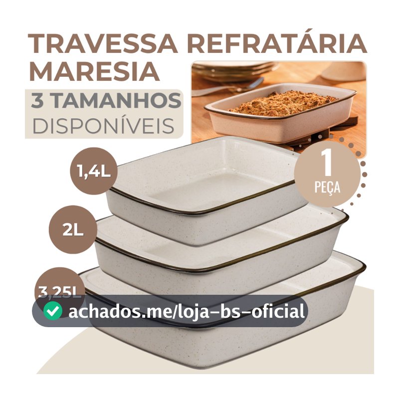 Travessa Assadeira Refratária Tango Maresia Para Forno Resistente ao Calor Oxford