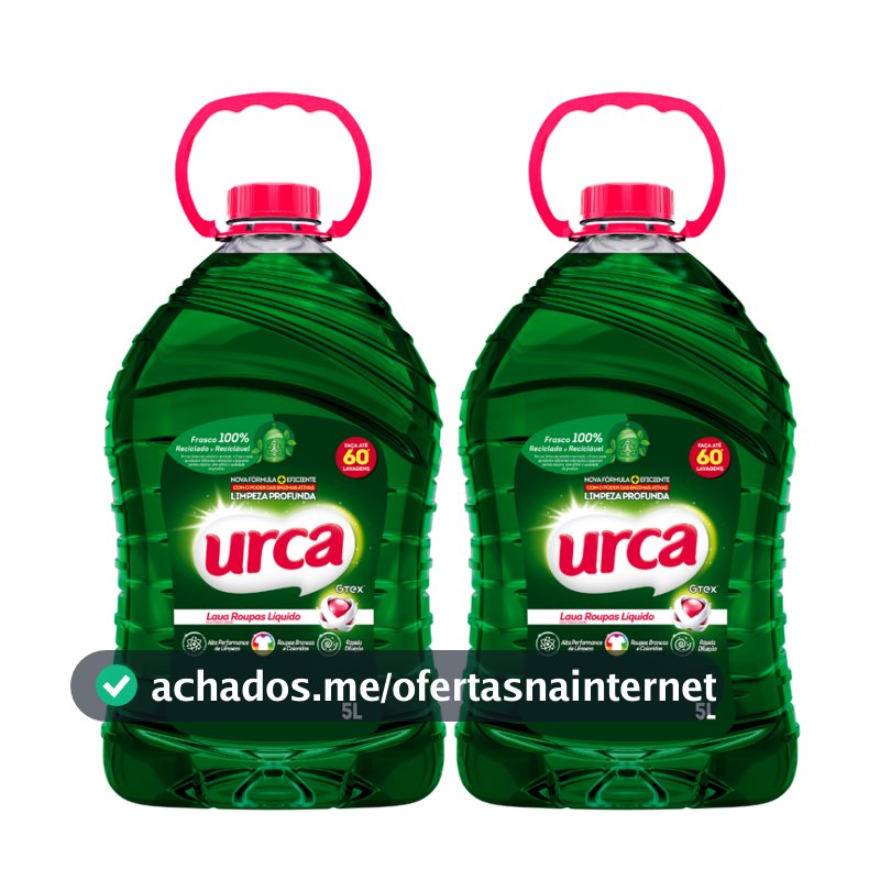 Kit 2 Lava Roupas Liquido Urca - 5l