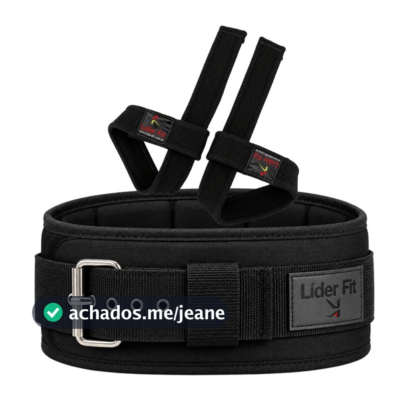 Cinto Musculação Para Agachamento Crossfit Profissional + Tala Strap Para Levantamento Peso Fitness