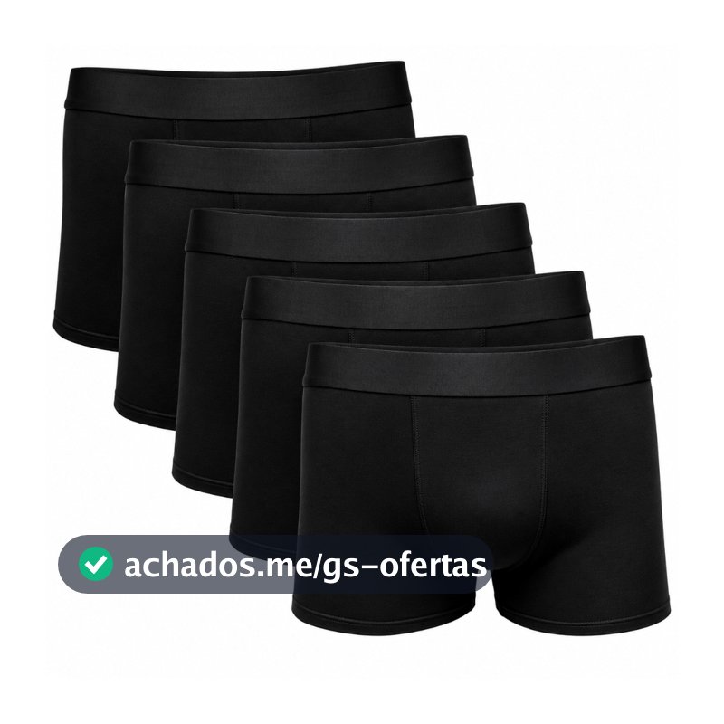 Kit 10 Cuecas Boxer Microfibra Controle de Suor Antiassadura