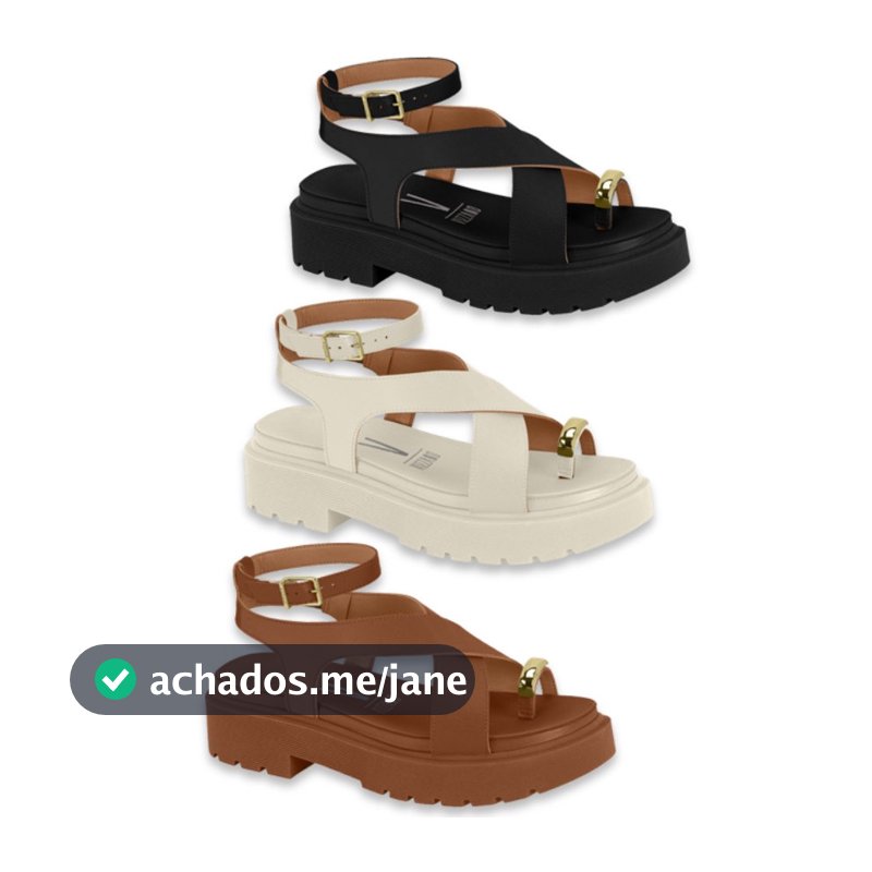 Sandália Feminina Vizzano Plataforma Tiras Cruzadas Super Confortável Ajuste Removível Original