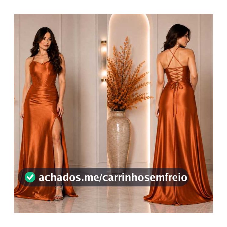 Vestido Longo Elegante Feminino Luxo | Festa, Casamento, Formatura | Ajuste Perfeito, Bojo e Zíper