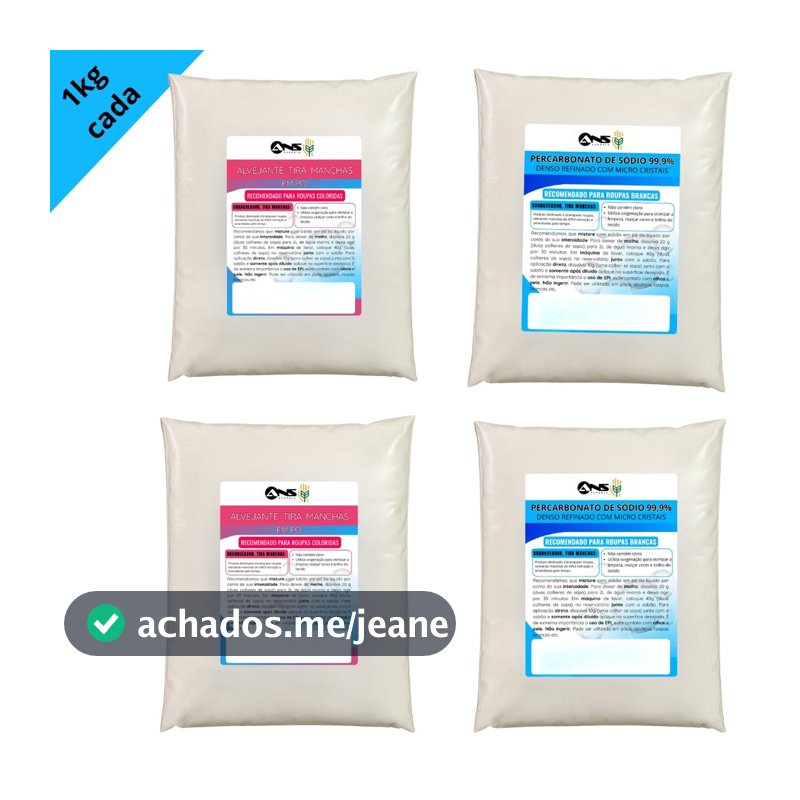 Kit 2 Tira Manchas + 2 Percarbonato