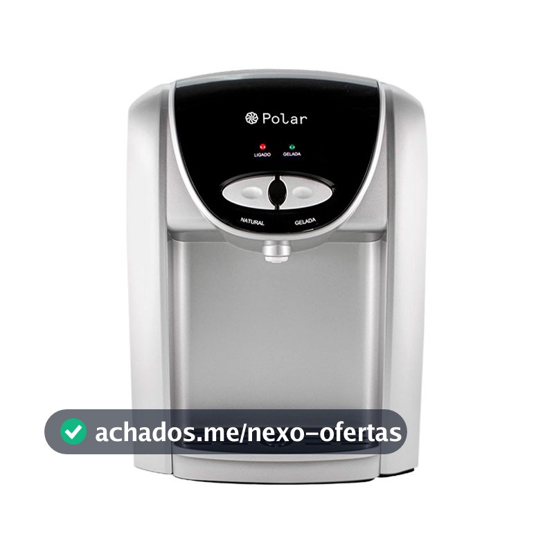 Purificador De Água Eletrônico Polar Prata - Natural e Gelada