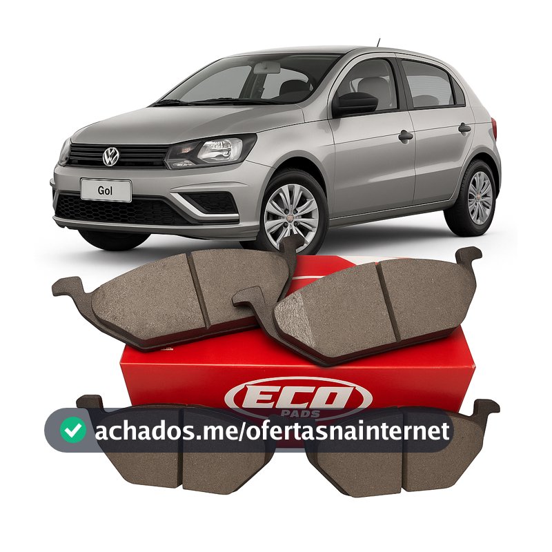 Pastilha de freio Dianteira Volkswagen Gol G6 1.0 1.6 2013 á 2016 Gol G7 1.0 2017 á 2022