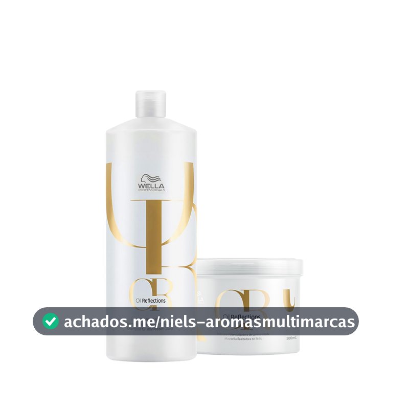 Kit Wella Professionals Oil Reflections Shampoo e Máscara (2 produtos).