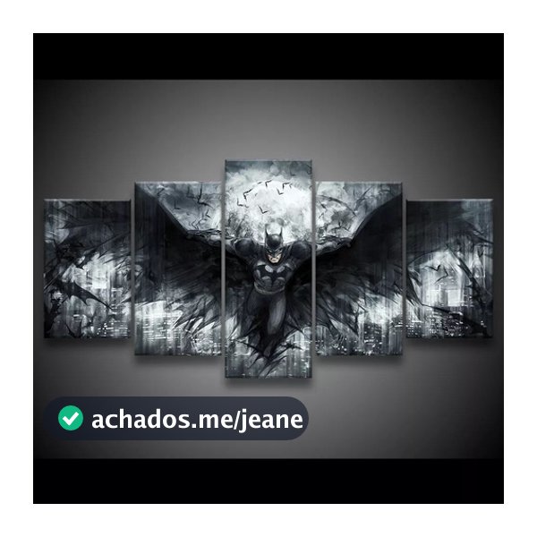 Kit Quadro Decorativo 115x60 Sala Quarto Batman Dark Knight