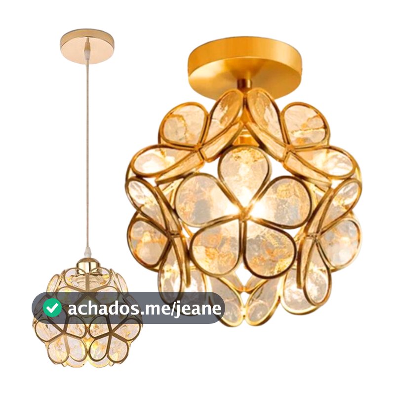 Luminária 2x1 Lustre Pendente Plafon 146,5cm Metal Dourado Teto Gimpo KJDD-E-007-GOLD.
