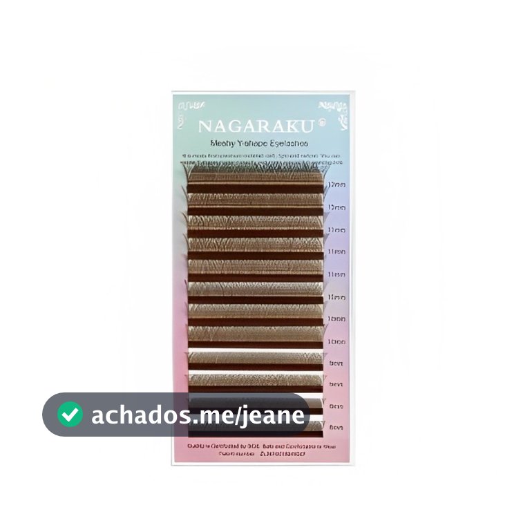 Cílios Nagaraku YY Marrom 0.07 D Volume Brasileiro Extensão Profissional Lash Designer