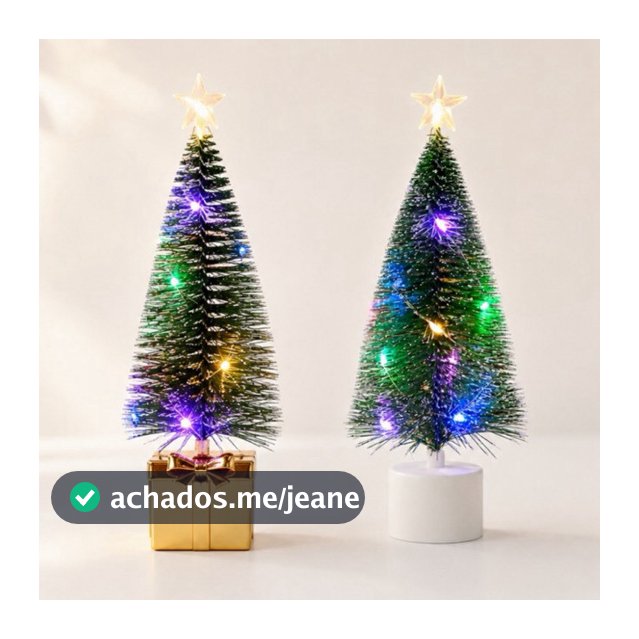 Árvore De Mesa Mini Pinheirinho Com LED Colorido Festa Natalina Conjunto Enfeite de Natal GF SHOP