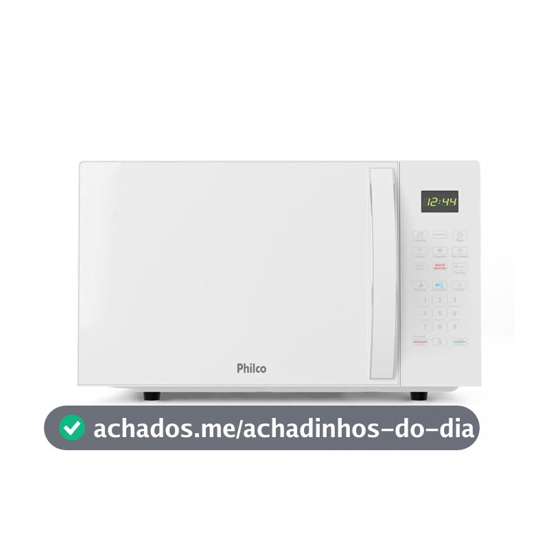 Micro-ondas Philco 28L Branco Pintura Limpa Fácil PMO30B