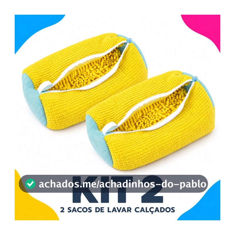 Kit 2 Capas Protetoras para Lavar Tênis – Protege e Limpa sem Danificar Alta Durabilidade