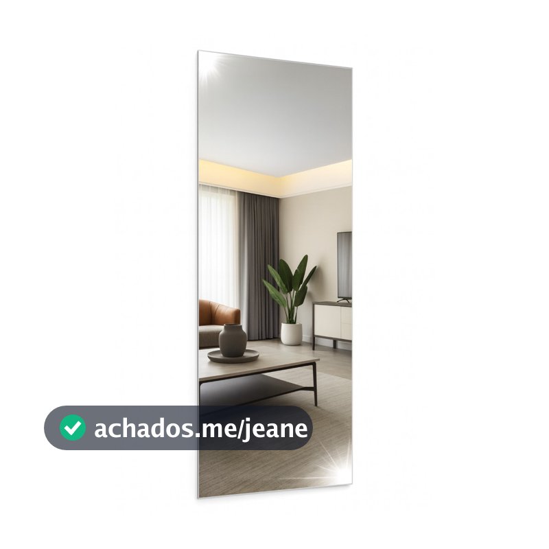 Espelho de Corpo Inteiro 35x120cm Decoração Sala Provador Closet Casa Banheiro Lavabo Espelho de acrílico