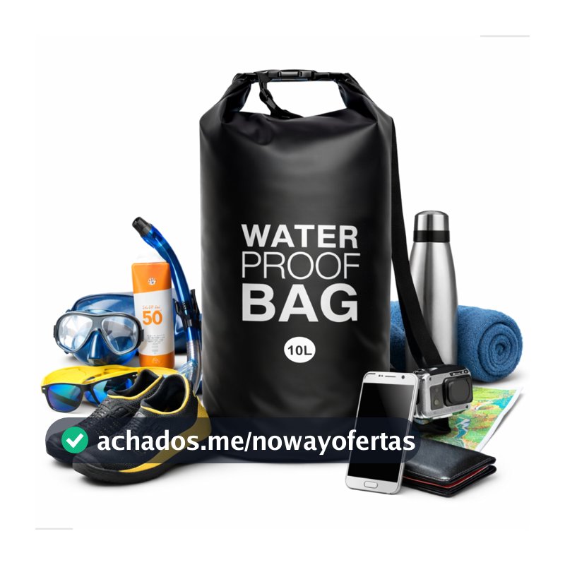 Bolsa Impermeável Bag Saco Estanque 5l / 10l / 20l Camping Mochila Pesca Agua Jetski Caiaque Natação