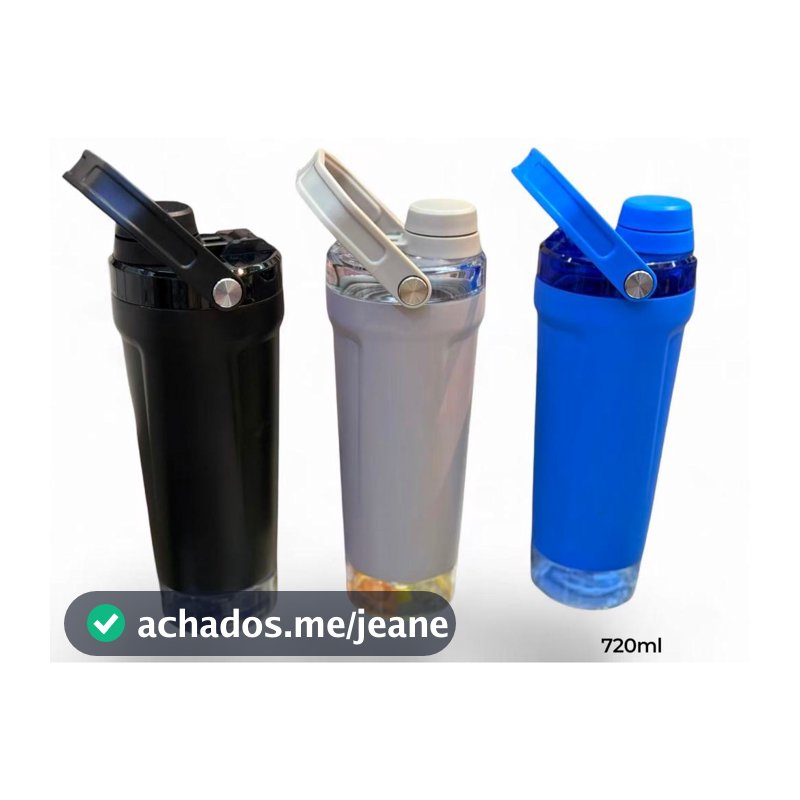 Garrafa Coqueteleira  termica e Fitness 720ml Shakeira Treino