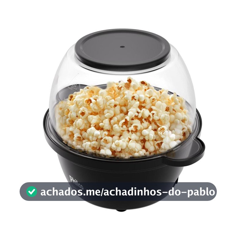 Pipoqueira Elétrica Philco 2 em 1 Antiaderente 65g PPIE03A