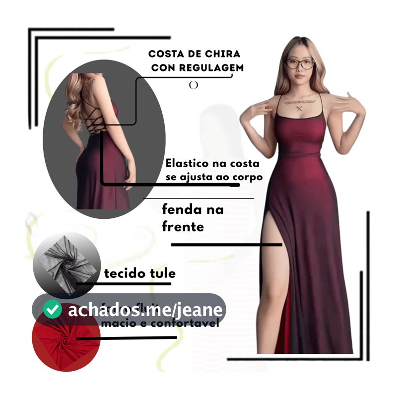 Vestido Feminino De Tule Longo Elegante Con fenda Lateral costa Aberta