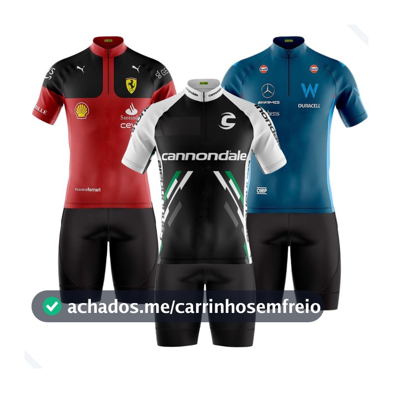 CONJUNTO CICLISMO MASCULINO BERMUDA E CAMISA PRO TOUR COM BOLSOS UV50+