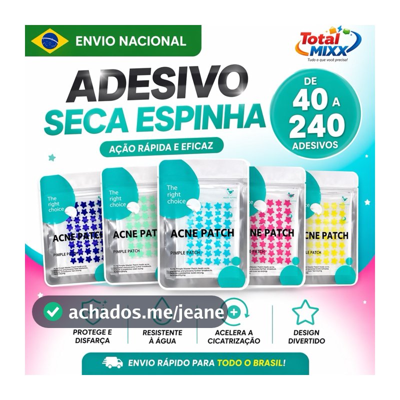 KIT 40-240 Adesivos Seca Espinha Hidrocoloide Seca Acne De Estrela