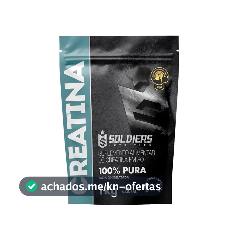 Creatina Suplemento Monohidratada em Pó 100% Pura Importada - Soldiers Nutrition