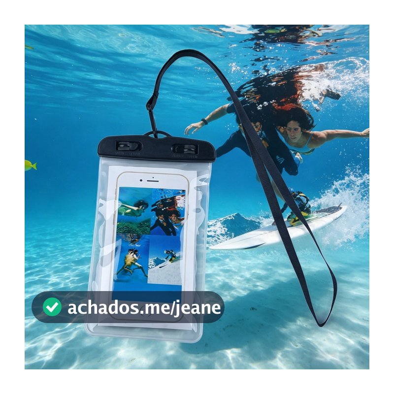 1/2/5 Unidades Capa Bolsa Prova Dágua Impermeável Celular Transparente Universal Promoção