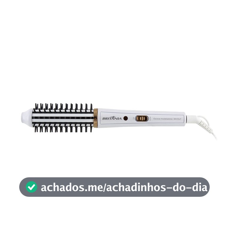 Escova Modeladora Britânia 2 em 1 Antiaderente 60W BEC04