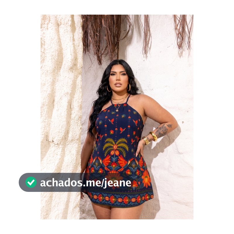 Macaquinho Vestido Plus Size Short Saia Estampado  Rodado Soltinho Tendencia Verão Primavera Frente Unica