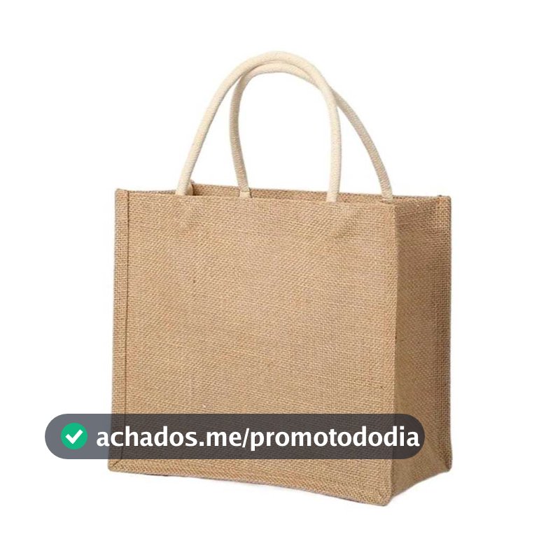 Bolsa Juta Spring Para Supermercado, Mini Saco De Juta Reutilizável
