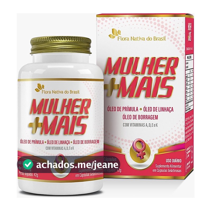 Mulher +Mais Vitaminas (60 cápsulas) - Flora Nativa do Brasil