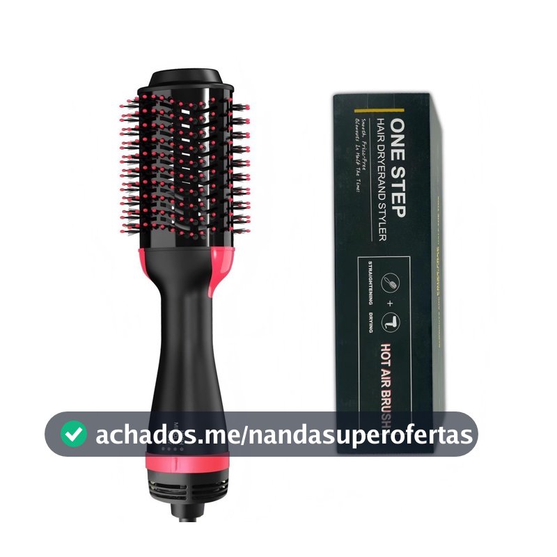 Escova Secadora Alisador Elétrica Quente Cabelo Com 3 Em1 Hair Styler APENAS 110V Jimmystore