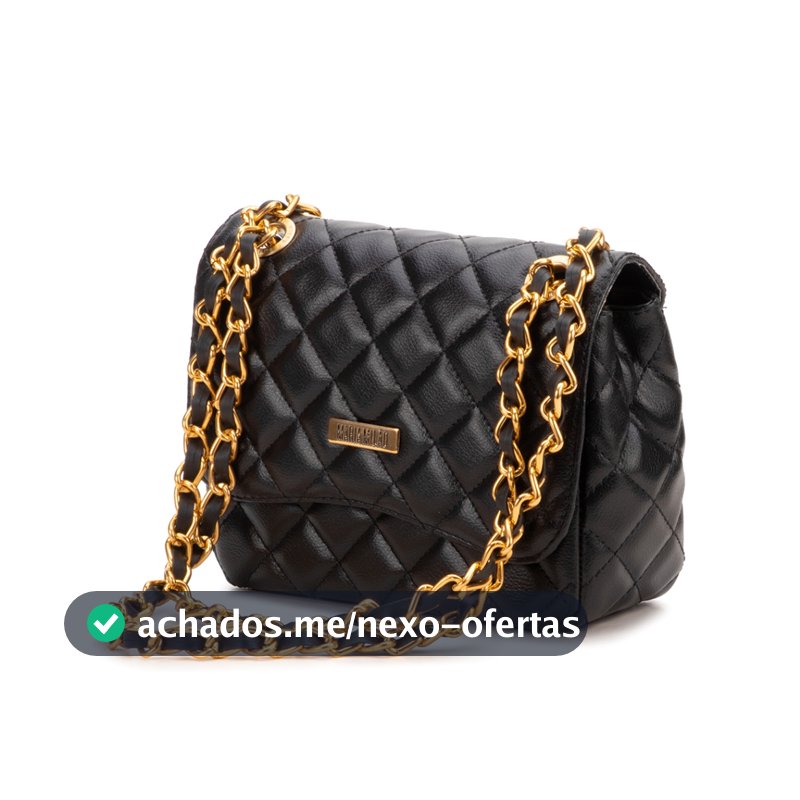 Bolsa Feminina Pequena Ombro Corrente Transversal Matelassê Elegante Casual Fashion Luxo Mini