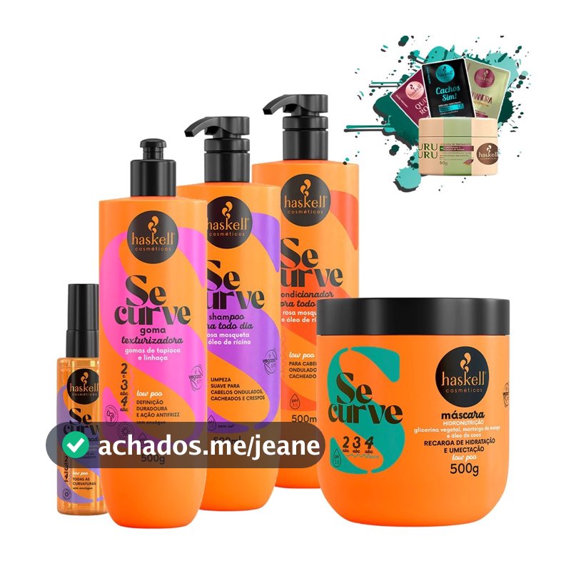 Kit Se Curve 500ml Crespos e Ondulados Haskell