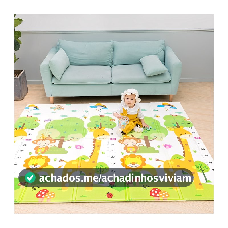 Tapete de Atividades Térmico Infantil Emborrachado Educativo Bebê Crianças Tatame Dobrável Estampas