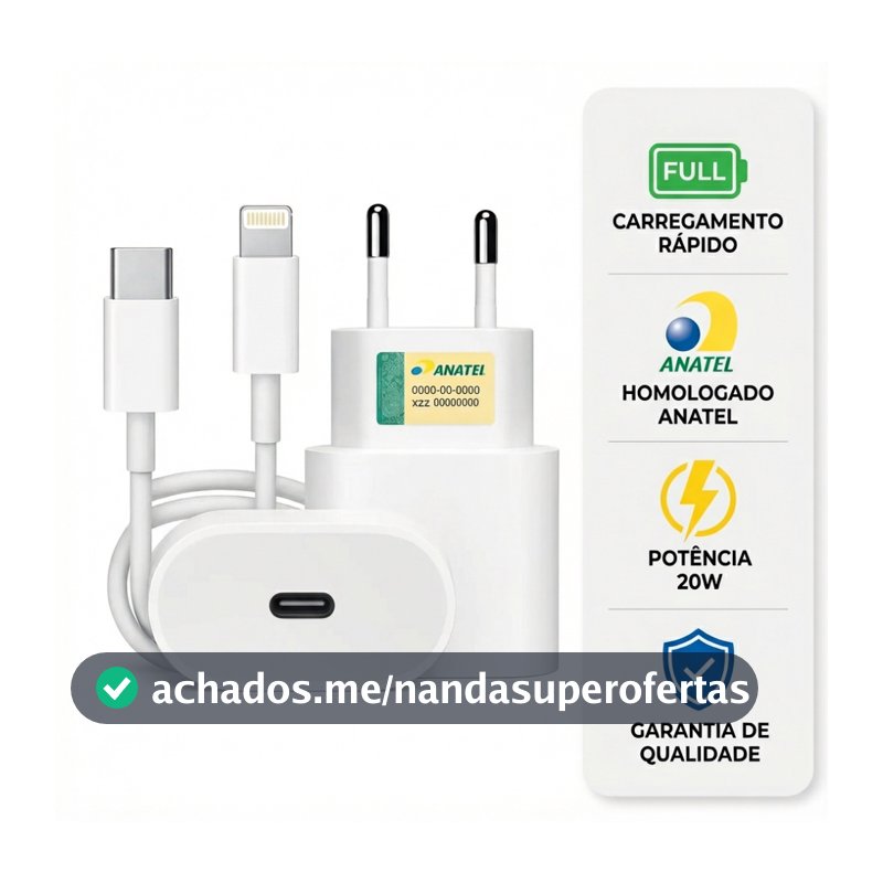 Carregador Para iPhone Original Completo Turbo 20w 11 12 12 13 14 Promax X  Xr Xs