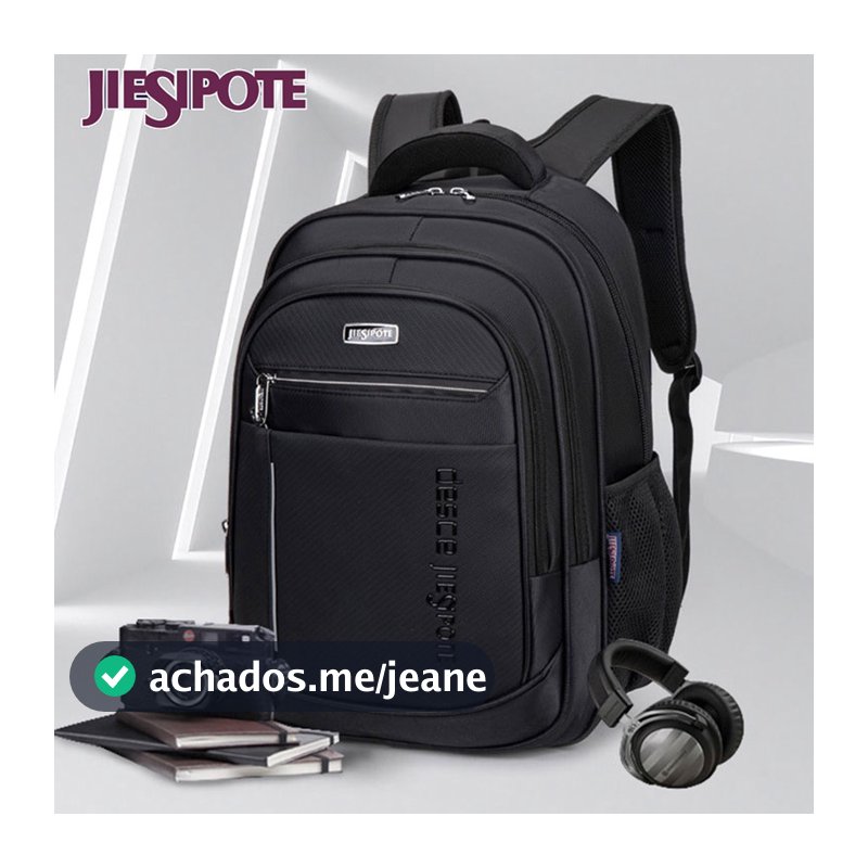 Mochila de trabalho dos homens saco impermeável multi saco boca design estudante saco escolar