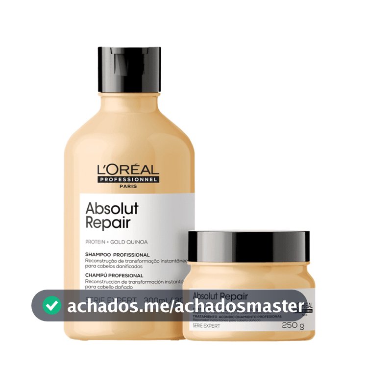 Kit Loréal Profissionnel Absolut Repair Shampoo e Máscara