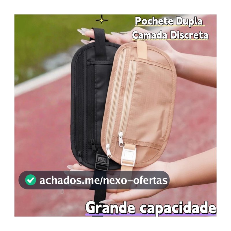 3/2/1 PCS Pochete Doleira Antifurto Nylon Impermeável Porta Celular Dinheiro Segurança Viagem Corrida Academia