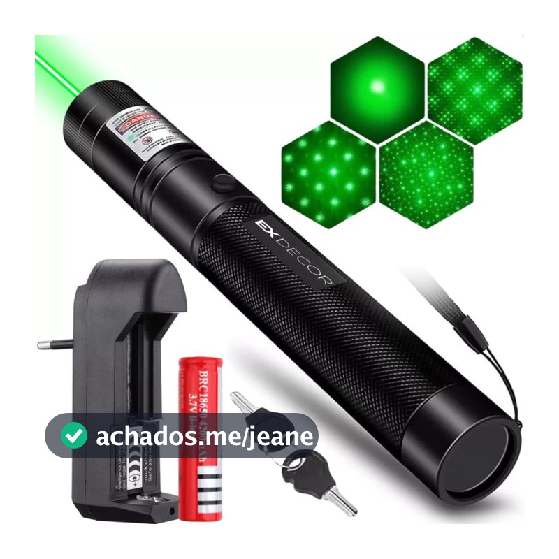 Ponto laser super verde com um alcance de 100 quilômetros, à prova d'água