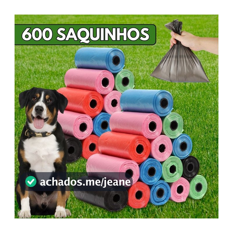 Kit Saquinhos Higiênicos Refil Cata Caca Biodegradável - Escolha Seu Kit