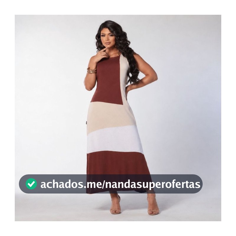 Vestido Longo Feminino Tecido ViscoLinho Elegante Forrado Moda Clássica Verão Tricolor