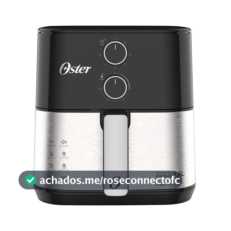 Fritadeira Elétrica Sem Óleo Oster 1500W 4,6 Litros 127V OFRT520-127