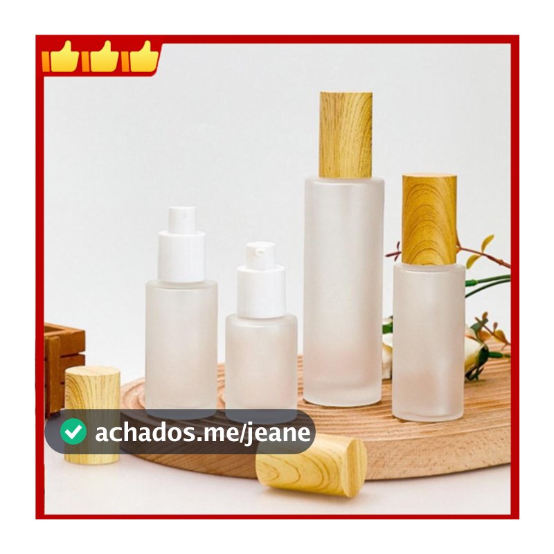 Pulverizador Líquido 20/30/50/100ML Recarregável Névoa Fina Spray De Vidro Fosco Madeira Frasco De Para Fragrância Ambie