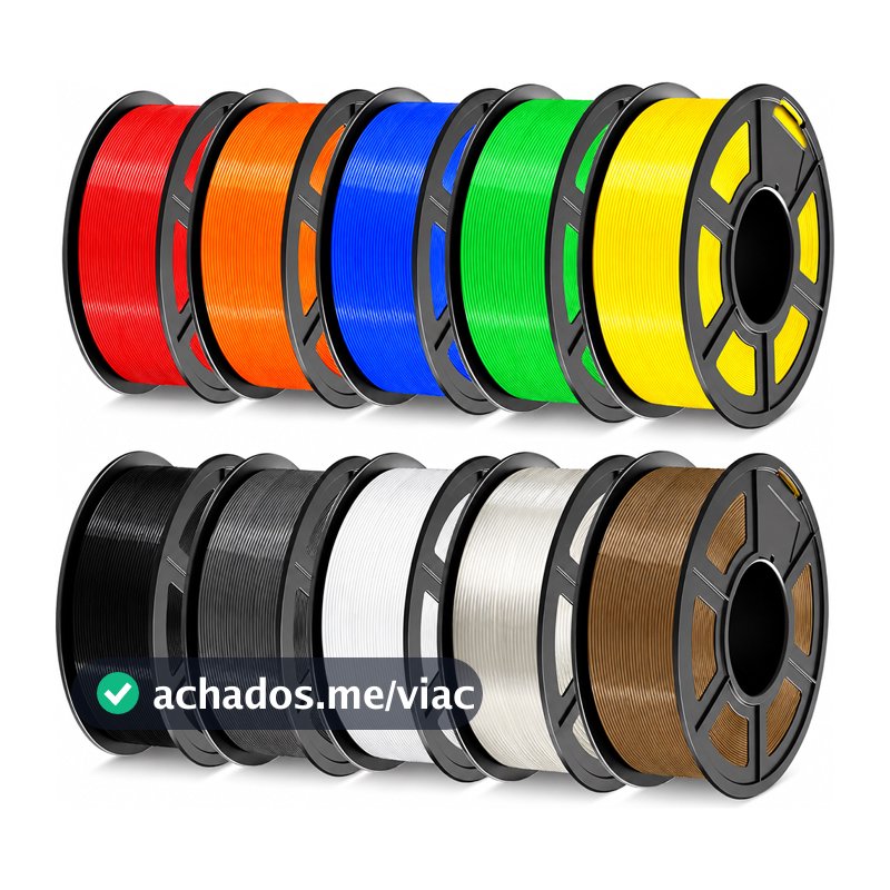 Filamento PETG Premium 1Kg 1.75mm Impressão 3D Alta Qualidade Profissional Varias Cores
