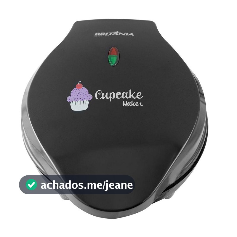 Cupcake Maker Elétrica Cupcake Maker 3 1200W 110V para 7 Unidades Preto Britânia