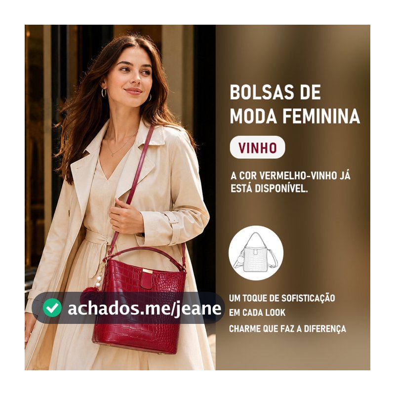 JAMI JAMI Bolsa Média De Ombro Crossbody Com Alça Transversal Feminina De Couro PU B747