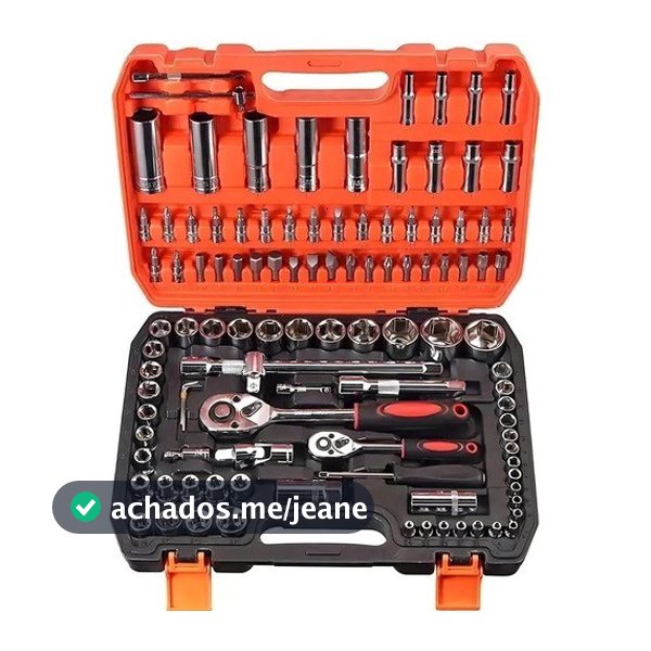 Conjunto de 108 ou 53 Peças de Ferramentas Soquete Sextavado Catraca Chave Maleta Multi-função Profissional