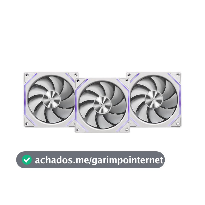 Kit Ventoinha Pichau Ventus NX, ARGB, 3x120mm, Branco, PCH-VTNX3-WH01