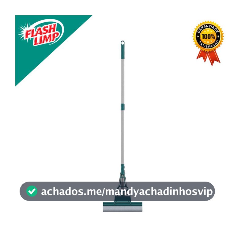 Mop Limpeza Geral Plus Rodo PVA Verde Flash Limp