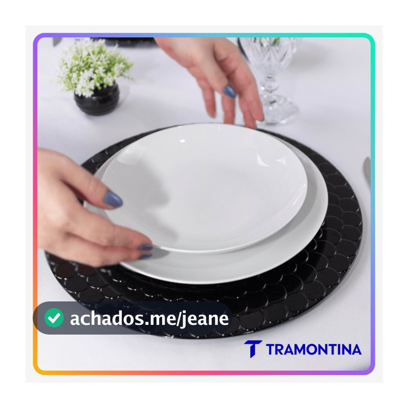 Jogo de Pratos Jantar Leonora Tramontina Porcelana Conjunto de Pratos Raso, Fundo e Sobremesa Kits