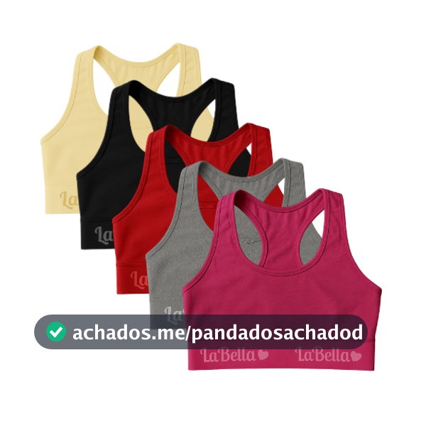 Kit 05 e 03 Top Nadador de Algodão com Elastico Reforçado
